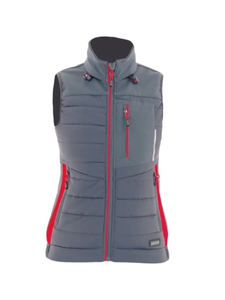 Kamizelka hybrydowa WOMAN PLUS Szary Czerwony