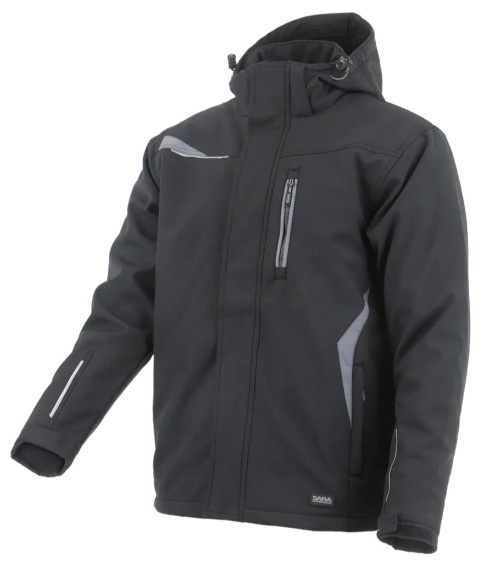 Kurtka długa ocieplana COMFORT WINTER Szary Czarny