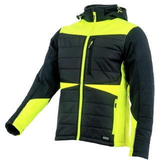 Kurtka hybrydowa COMFORT WINTER Czarny Żółty odblaskowy