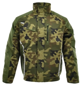 Kurtka krótka ocieplana STANDARD WINTER Zielony Camo Oliwkowy