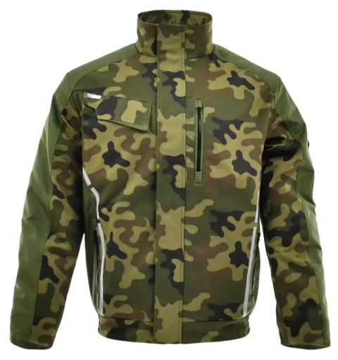 Kurtka krótka ocieplana STANDARD WINTER Zielony Camo Oliwkowy