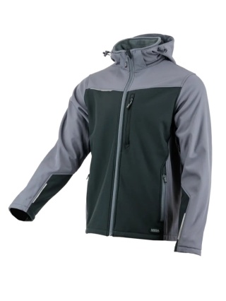 Softshell COMFORT PLUS Szary Czarny