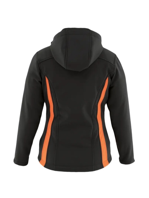 Softshell WOMAN PLUS Grafitowy Pomarańczowy odblaskowy
