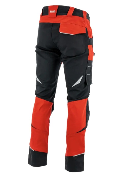 Spodnie do pasa COTTONFLEX Czarny Ciemnoczerwony