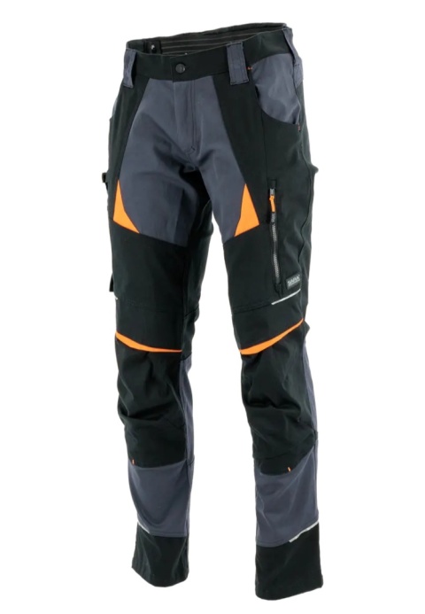Spodnie do pasa COTTONFLEX Grafitowy Pomarańczowy odblaskowy