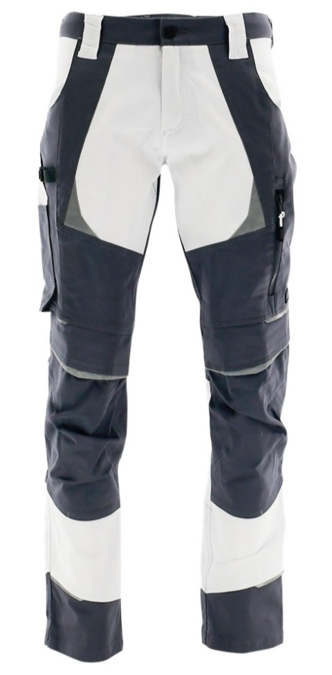 Spodnie do pasa COTTONFLEX Jasnoszary Biały