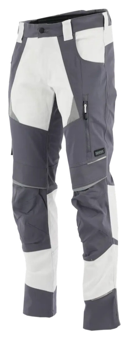 Spodnie do pasa COTTONFLEX Jasnoszary Biały