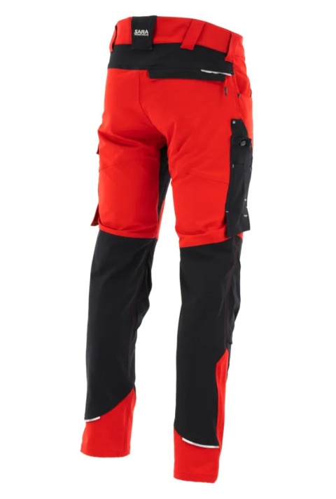 Spodnie do pasa MOTIONFLEX Ciemnoczerwony Czarny