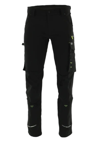 Spodnie do pasa MOTIONFLEX Czarny Żółty odblaskowy