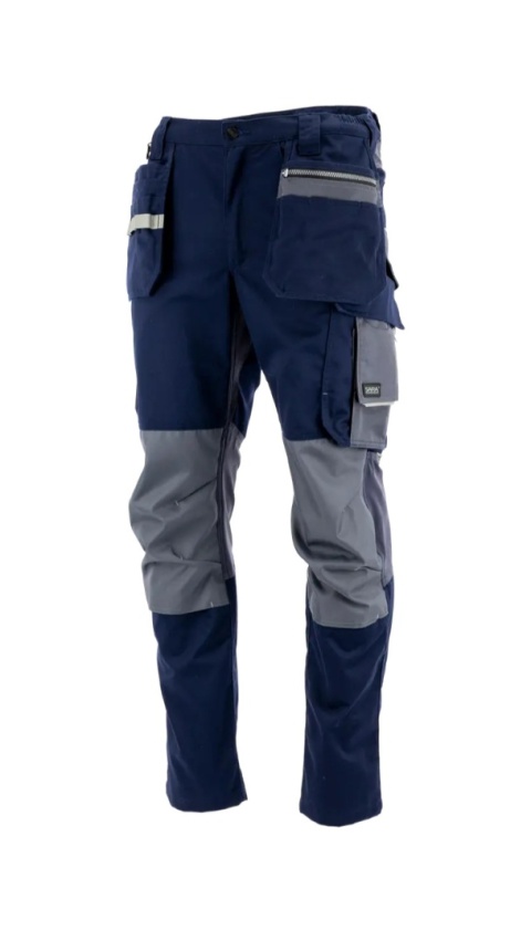 Spodnie do pasa monterskie MONTER Granatowy Ciemnoszary