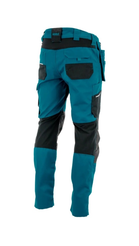 Spodnie do pasa monterskie MONTER Petrol Czarny