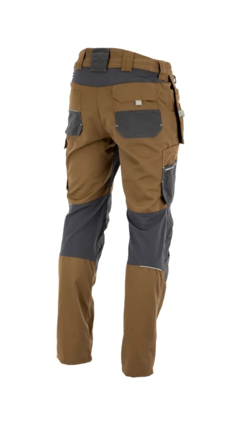 Spodnie do pasa monterskie MONTER Brązowy Charcoal
