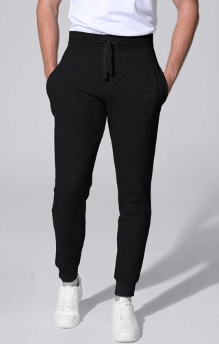 Spodnie Dresowe SWEET PANTS CUFF FRENCH TERRY - BLACK