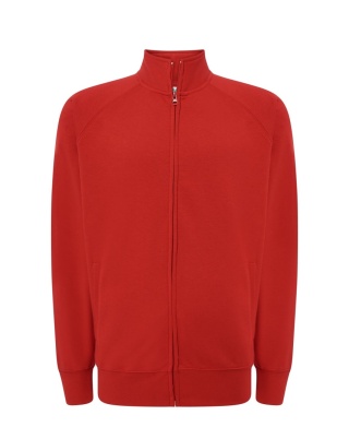 FULL ZIP SWEATSHIRT RED