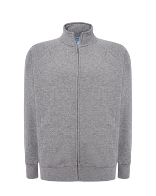 FULL ZIP SWEATSHIRT GREY MELANGE