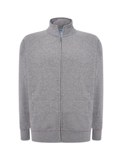 FULL ZIP SWEATSHIRT GREY MELANGE