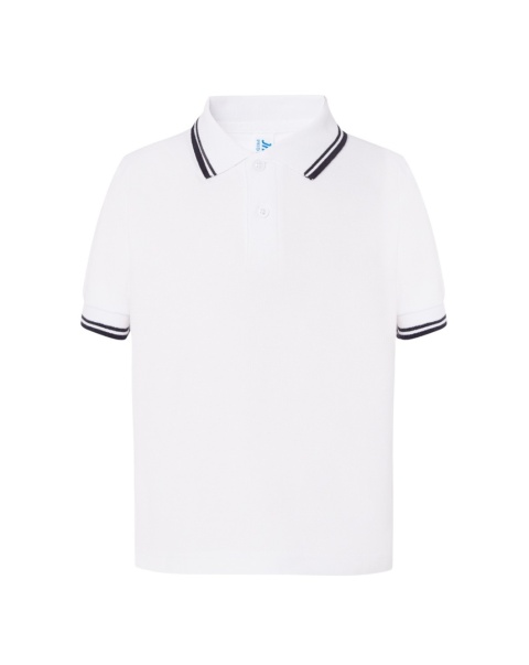 Polo PKID 210 CONTRAST WHITE/NAVY