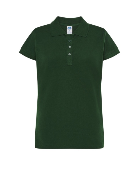 Polo damskie POPL 200 BOTTLE GREEN CIEMNY