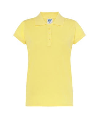 Polo damskie POPL 200 LIGHT YELLOW