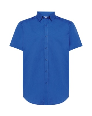 Koszula męska z krótkim rękawem SHAOXFSS ROYAL BLUE