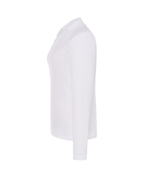 Polo damskie z długim rękawem POPL 200 LS WHITE