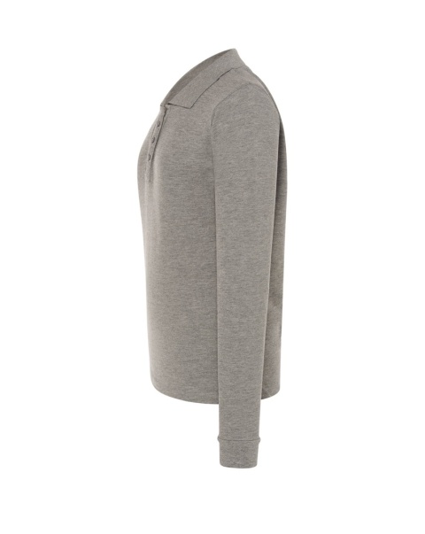 Polo damskie z długim rękawem POPL 200 LS GREY MELANGE