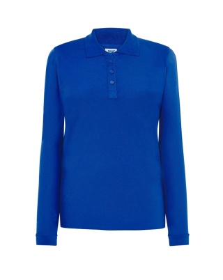 Polo damskie z długim rękawem POPL 200 LS ROYAL BLUE