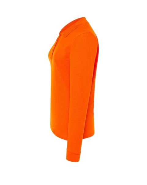 Polo damskie z długim rękawem POPL 200 LS ORANGE