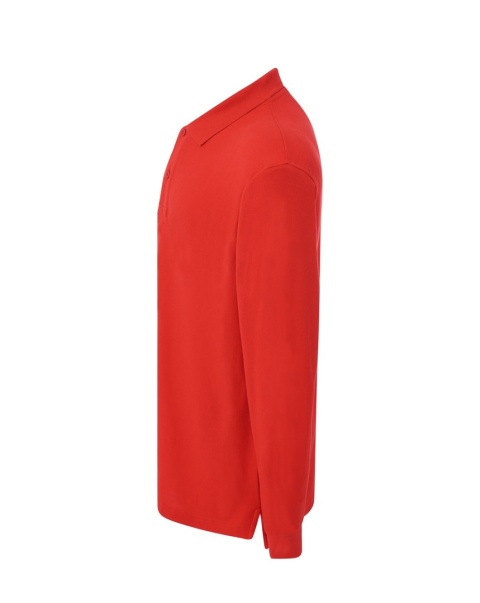 Polo męskie z długim rękawem PORA 210 LS RED