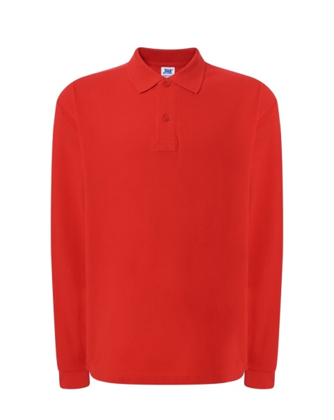 Polo męskie z długim rękawem PORA 210 LS RED