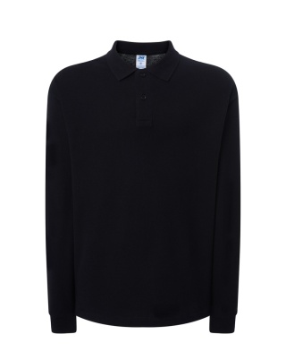 Polo męskie z długim rękawem PORA 210 LS BLACK