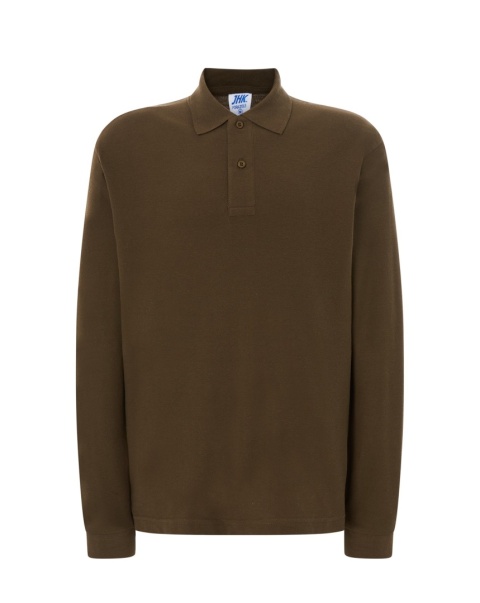 Polo męskie z długim rękawem PORA 210 LS KHAKI