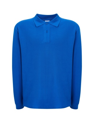 Polo męskie z długim rękawem PORA 210 LS ROYAL BLUE