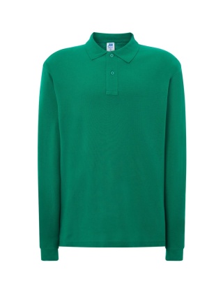 Polo męskie z długim rękawem PORA 210 LS KELLY GREEN
