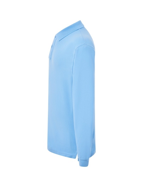 Polo męskie z długim rękawem PORA 210 LS SKY BLUE