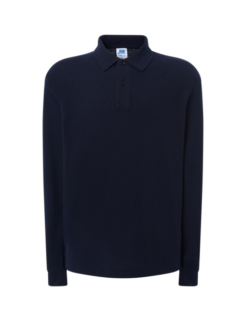 Polo męskie z długim rękawem PORA 210 LS NAVY
