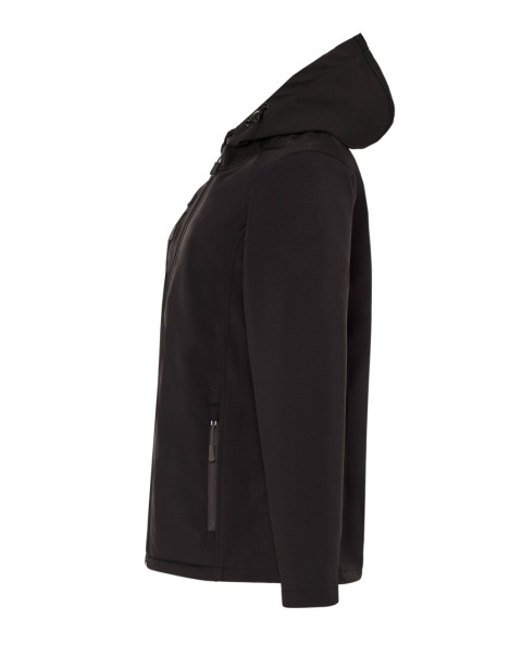 SOFTSHELL JACKET HOODED LADY - BLACK