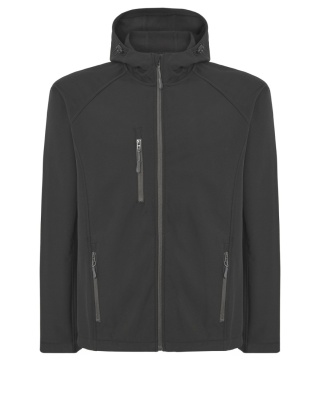 SOFTSHELL JACKET HOODED MAN - NAVY