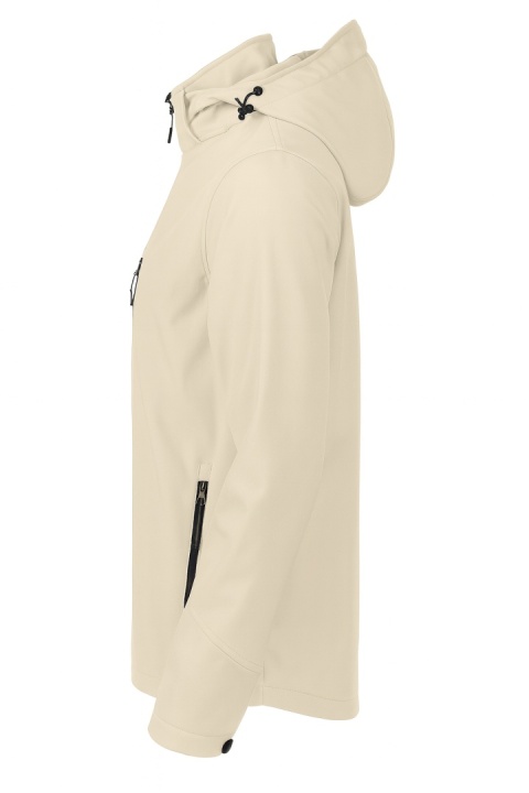 SOFTSHELL WINDSTORM HOODED LADY - OFF WHITE