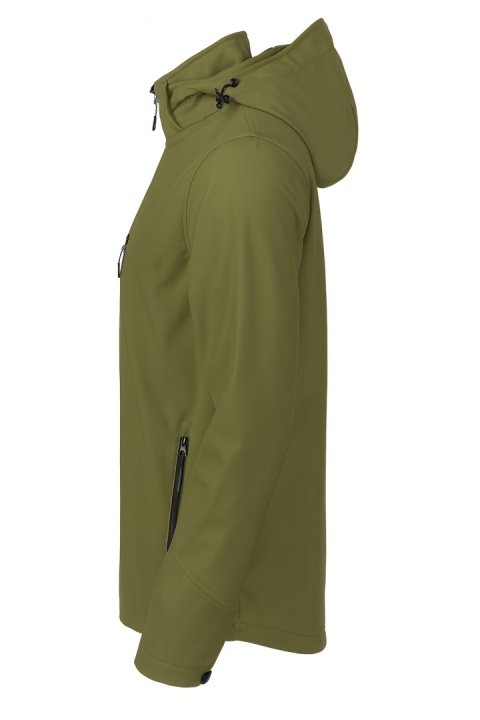 SOFTSHELL WINDSTORM HOODED LADY - MILITARY (KHAKI)
