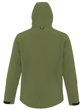 SOFTSHELL WINDSTORM HOODED MAN - MILITARY (KHAKI)