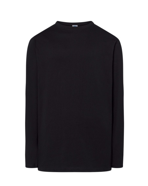 T-Shirt męski z długim rękawem - BLACK
