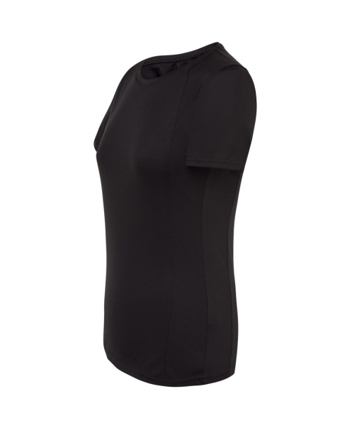 T-shirt damski sportowy - SPORT T-SHIRT LADY - BLACK