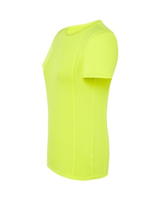 T-shirt damski sportowy - SPORT T-SHIRT LADY - GOLD FLUOR