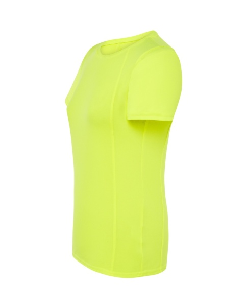 T-shirt damski sportowy - SPORT T-SHIRT LADY - GOLD FLUOR