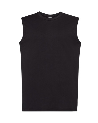 T-shirt męski bez rękawów TSUA TNK BLACK