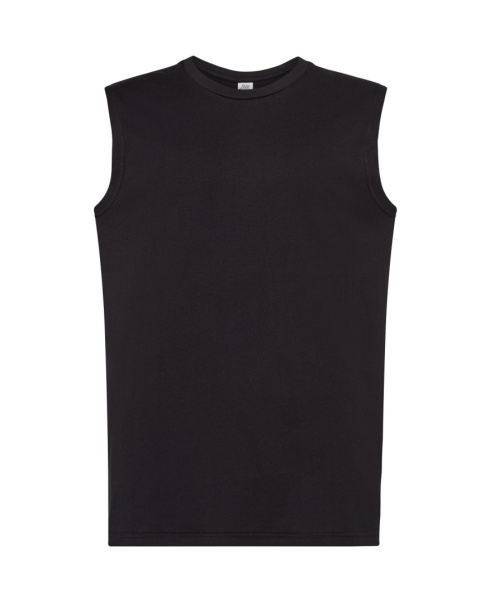 T-shirt męski bez rękawów TSUA TNK BLACK