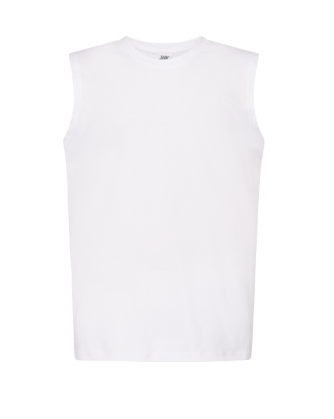 T-shirt męski bez rękawów TSUA TNK WHITE