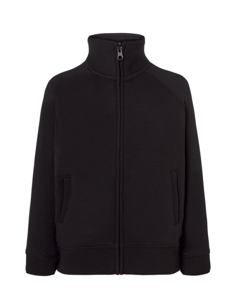 Bluza KID FULL ZIP SWEATSHIRT - BLACK