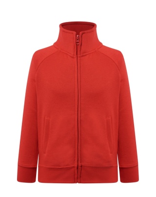 BLUZA KID FULL ZIP SWEATSHIRT - RED